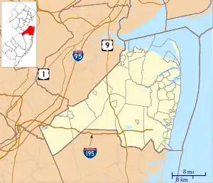 Holmdel Horn Antenna is located in Monmouth County, New Jersey