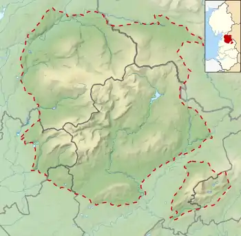 Forest of Bowland is located in the Forest of Bowland
