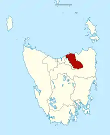 Map showing the electoral division of Windermere