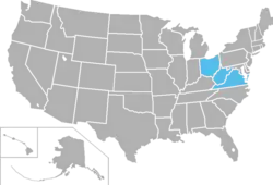 Location of teams in {{{title}}}