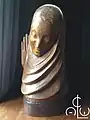 Madonna au Sourire by C.C. van Asch van Wijck, wood sculpture 57 cm
