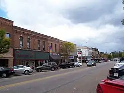A portion of the Main Street Historic District, listed on the National Register of Historic Places