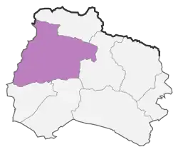 Location of Samalqan County in North Khorasan province