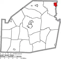 Location of Greenfield in Highland County