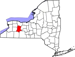 State map highlighting Livingston County