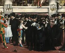 Édouard Manet, Ballo in maschera all'Opera, 1873