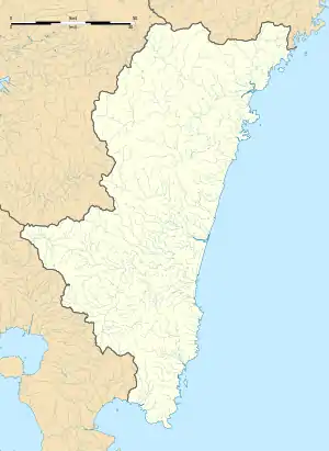 Ebino Station is located in Miyazaki Prefecture