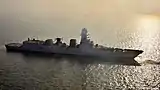 Mormugao - the second vessel of the class, photographed during its maiden sea trials.