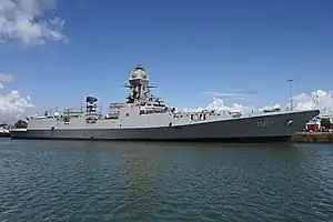 Mormugao - Y12705, second ship of Project 15B stealth guided missile destroyer.