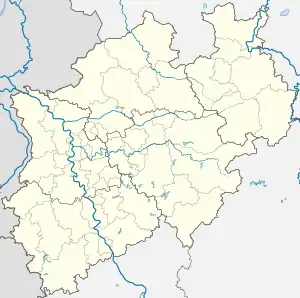 Essen   is located in North Rhine-Westphalia