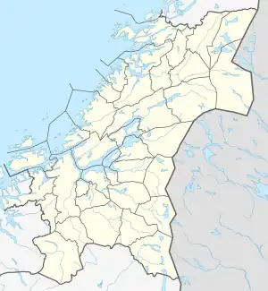 Tiset is located in Trøndelag