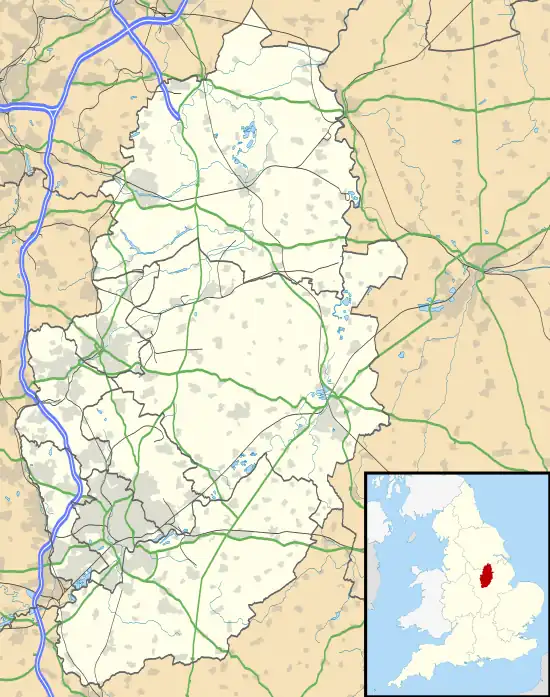 Toton is located in Nottinghamshire