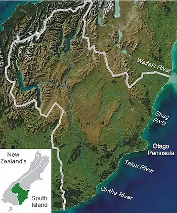 Location of Sullivans Dam