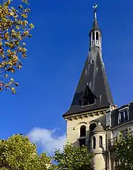 The bell tower of St. Antoine des XV-XX church.