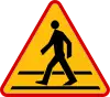 A-16 "pedestrian crossing ahead"