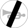 B-30 "end of sound signals prohibition"