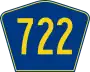 Highway 722 marker