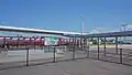 A platform with an extension of 4 cars, which was constructed in 2018