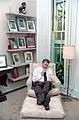 Drafting the second inaugural address in the Oval Office study, 1985