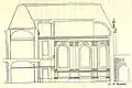 Projet non définitif de coupe of the chapel of Meudon. Dessin de Jules Hardouin-Mansart, 1701. AN.