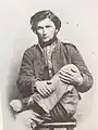 Pvt. Joseph Gray, late October 1864, after the Battle of Burgess' Mill.