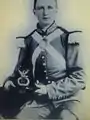 Pvt. McKensie Dunlop in his dress uniform in 1861.