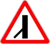 Merging traffic, from the left