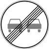 End of overtaking prohibitied