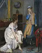 Confidences (The Morning Visit), c. 1870. Clark Art Institute