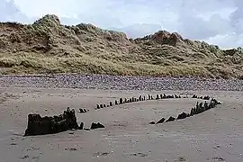 Remains of the 19th century "Sunbeam" boat