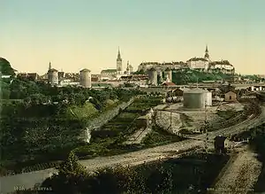 Railway line at Reval in the 1890s