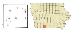 Location of Beaconsfield, Iowa