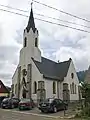 Roman Catholic church at Gura Putnei (German: Karlsberg)