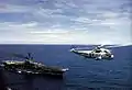SH-3G Sea King with Hancock in 1975
