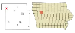 Location of Schaller, Iowa