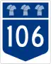 Highway 106 marker