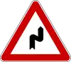 Double curve, first to right