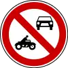 No motor vehicles