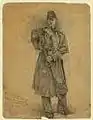Sketch of an unknown member of the 12th Virginia