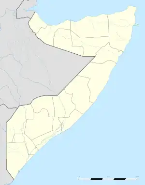 Dhahar is located in Somalia