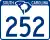 South Carolina Highway 252 marker