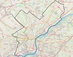 Nicetown–Tioga is located in Philadelphia