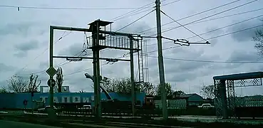 Entrance of Tashkent Aviation Production Association.