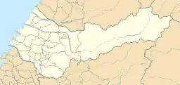 Map showing the location of Wuling National Forest Recreation Area