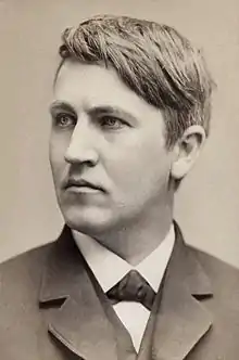 Image 20Thomas Edison invented the carbon microphone which produced a strong telephone signal. (from History of the telephone)