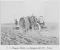 "Titan" petrol engine tractor in 1913. (Produced by the Magyar Motor és Gépgyár)