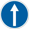 Proceed straight only