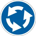 Direction of roundabout traffic