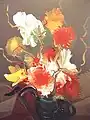 Vase of Flowers, 1971, (100*81 cm, Acrylic on canvas)