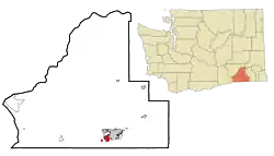 Location of College Place, Washington